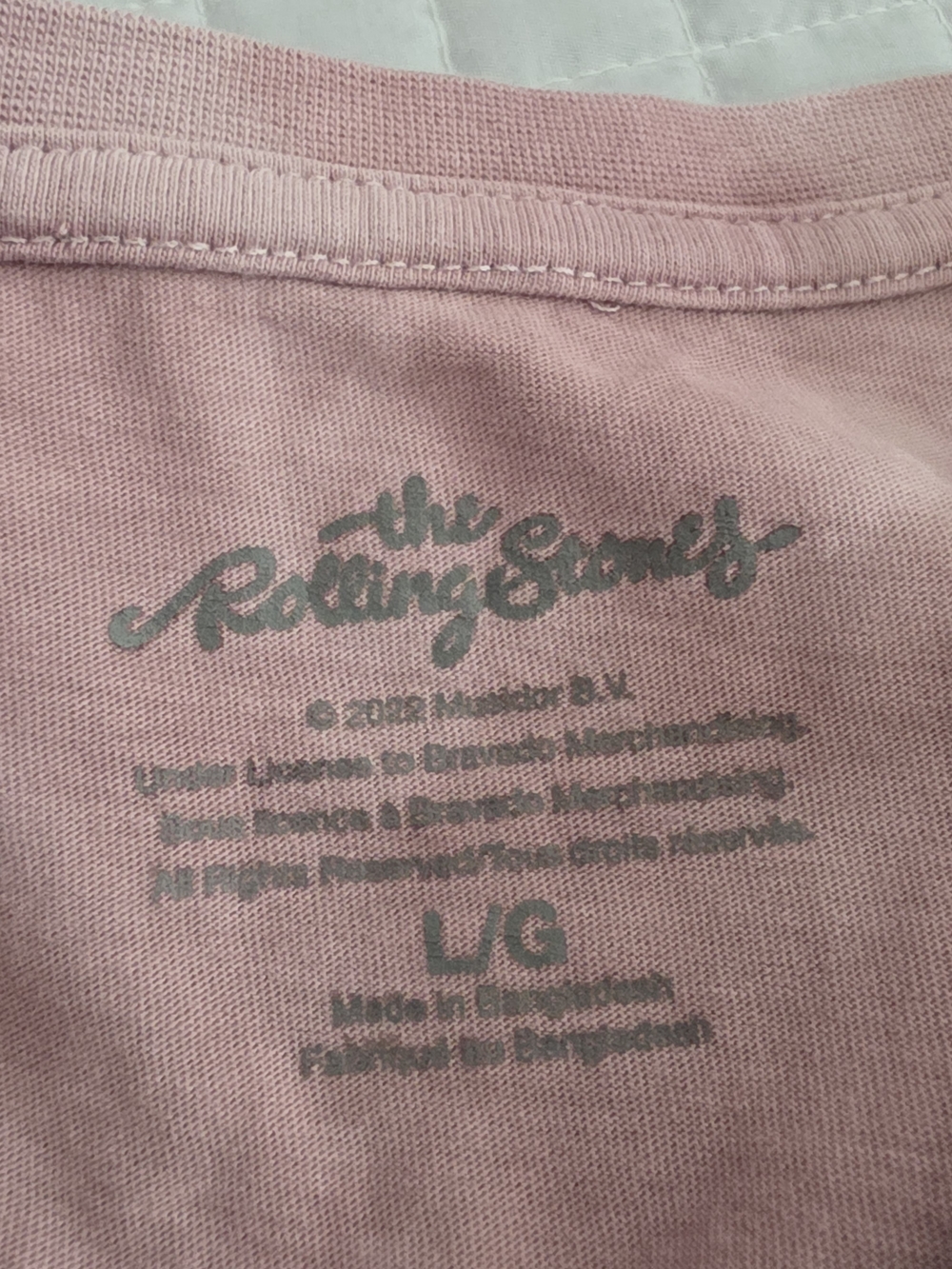 The Rolling Stones Pink Tie-Dye Tee with Floral Tongue Graphic Womens Large - Picture 6 of 9